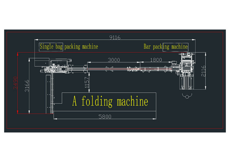 Production flow of pocket tissue production line