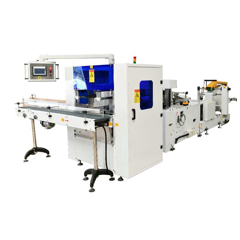 Automatic transfer napkin tissue paper folding machine