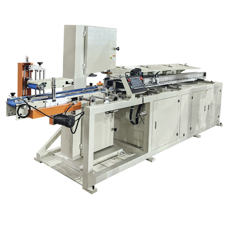 High speed small toilet tissue paper band saw cutting machine