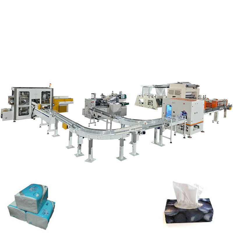Full automatic soft facial tissue paper making machine production line