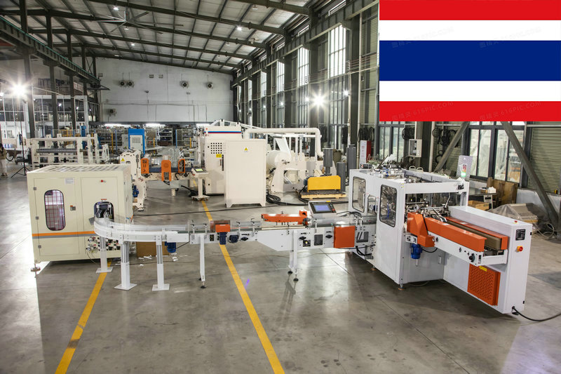 Full automatic facial tissue paper production line in Thailand