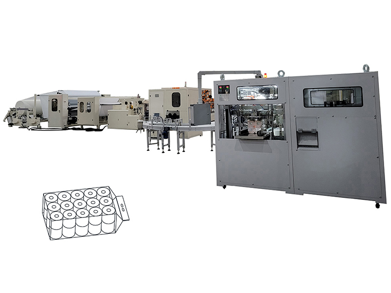 Full automatic 48 rolls small lamination toilet paper roll making machine production line