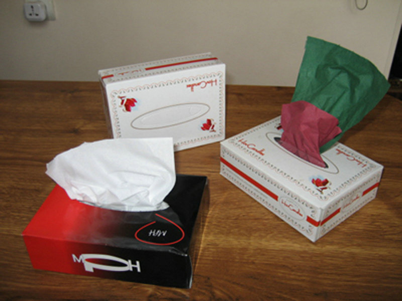 box facial tissue paper
