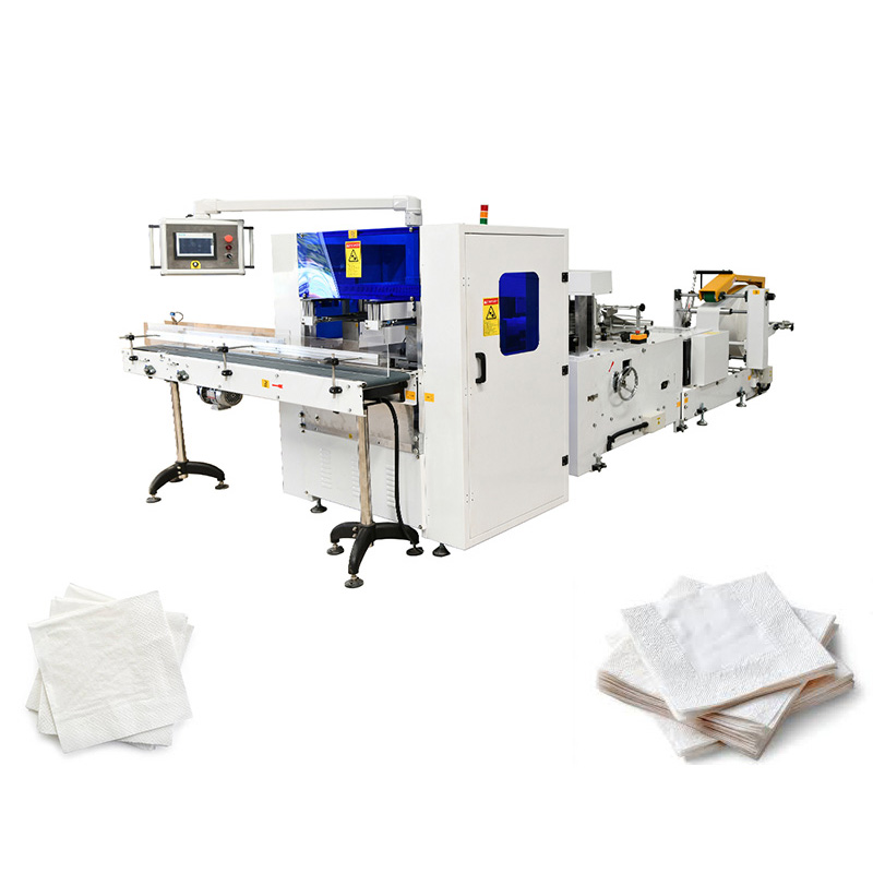 Automatic transfer napkin tissue paper folding machine