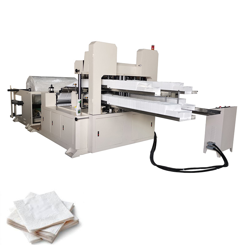 High speed napkin tissue paper folding machine