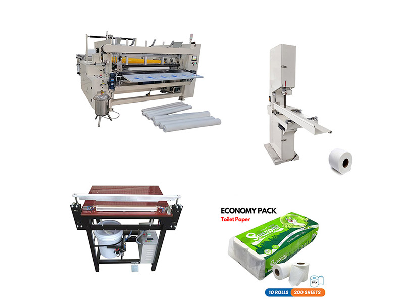 Cheap price small toilet paper roll making machine production line