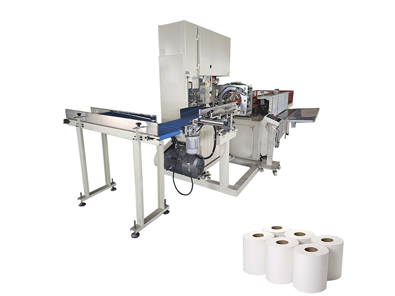 Hot sell maxi roll tissue paper band saw cutting machine