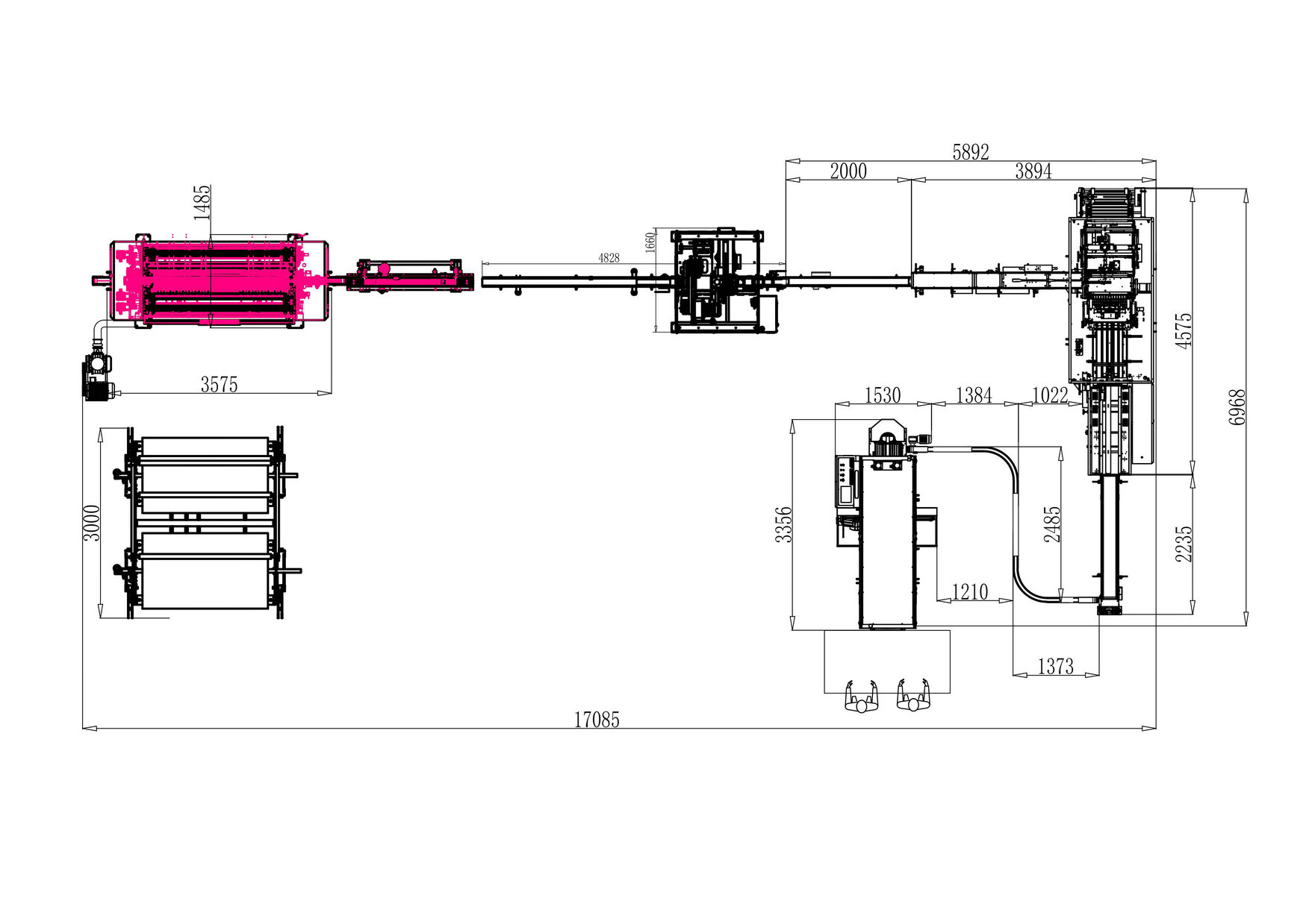 24 bags facial tissue production line 24 bags facial tissue production line