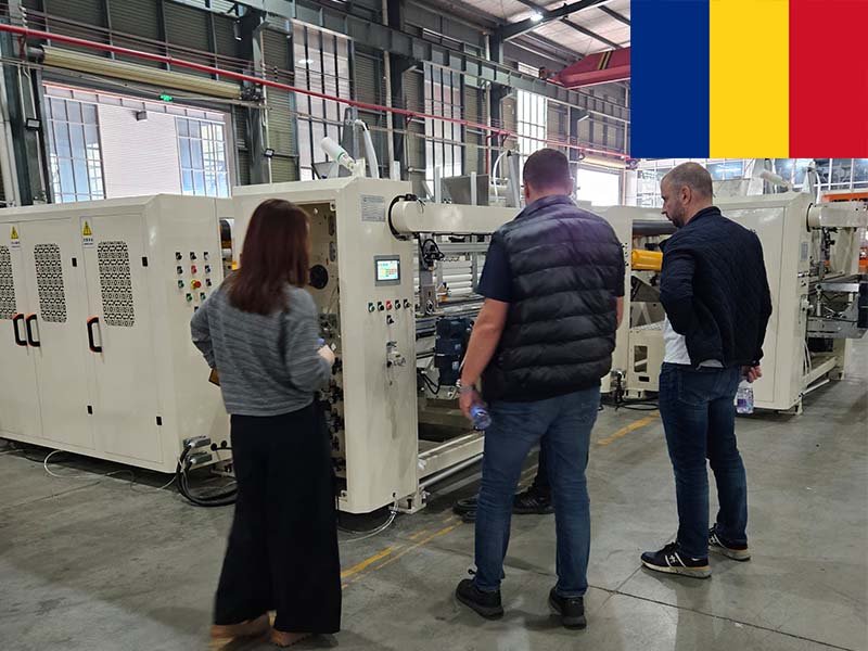 Fully automatic 1/4 fold napkin paper machine production line in Romania