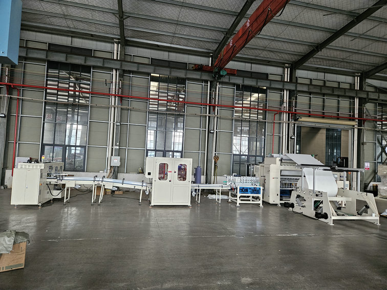 hanging type facial tissue machine