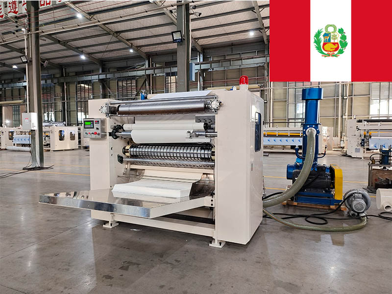 High efficiency interfold towel paper making machine in Peru