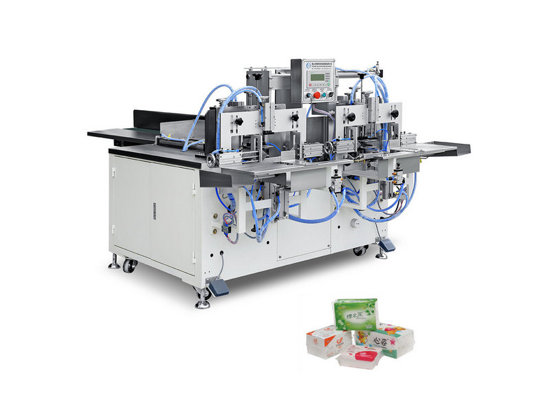 Double heads sealing napkin tissue paper packing machine