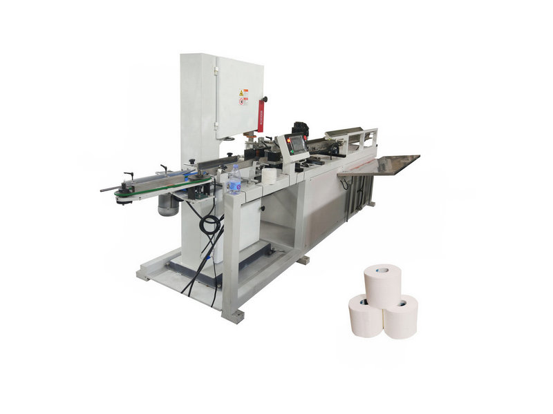 Auto small toilet tissue paper roll cutting machine for sale