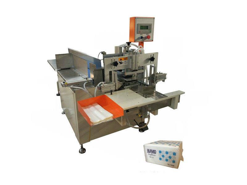 Best quality semi auto napkin paper plastic bag packing machine
