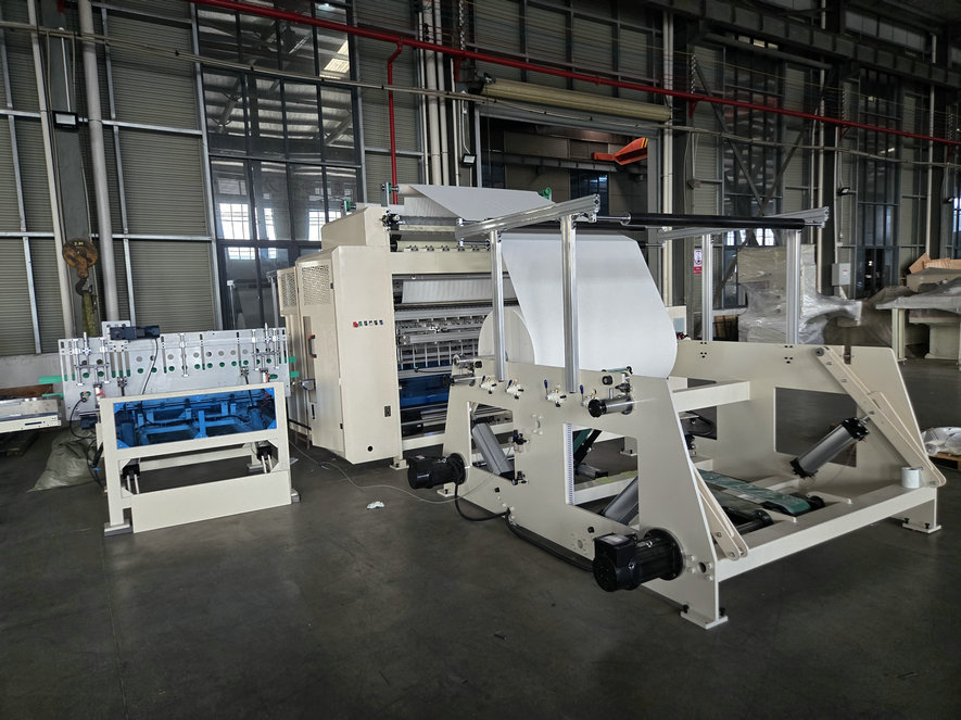 bottom pull facial tissue machine