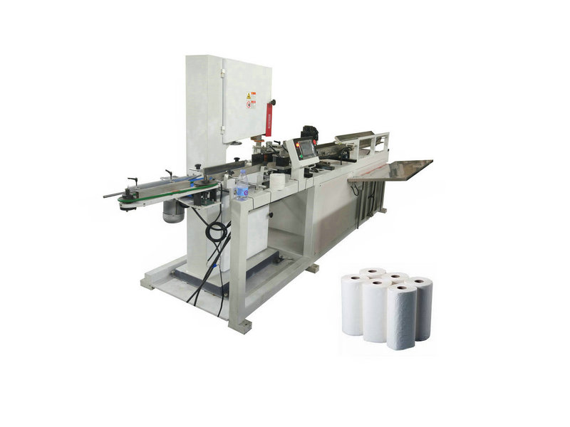 Automatic band saw cutter small toilet roll paper cutting machine