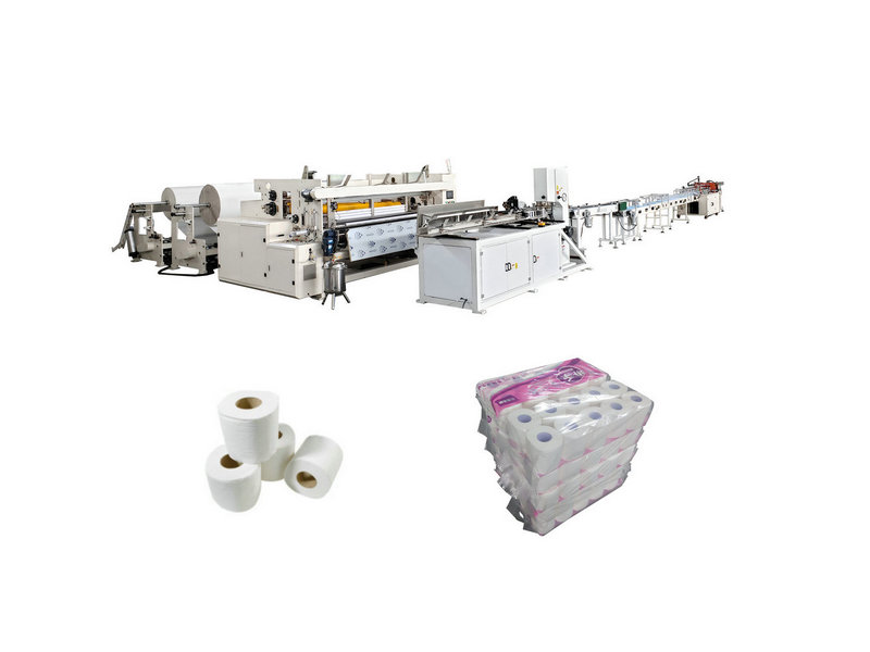 1800mm Small toilet paper roll making machine production line