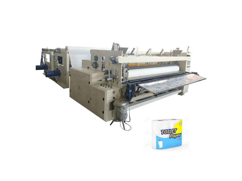 2 ply toilet tissue paper manufacturing rewinding machine on sale