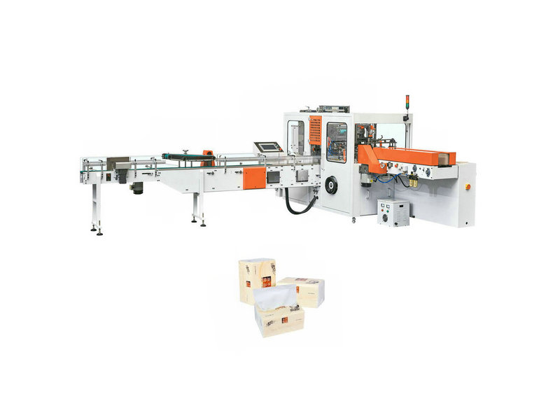 CE certification automatic interfold facial tissue plastic wrapping machine price