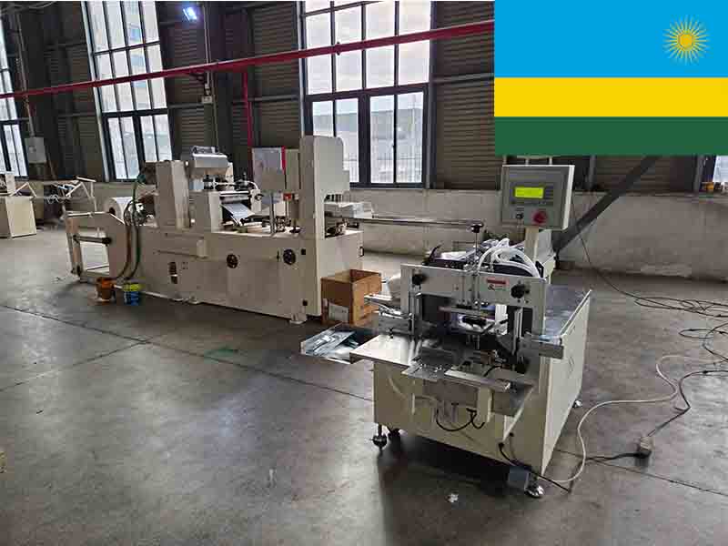 Good quality 300mm napkin paper making machine production line in Rwanda