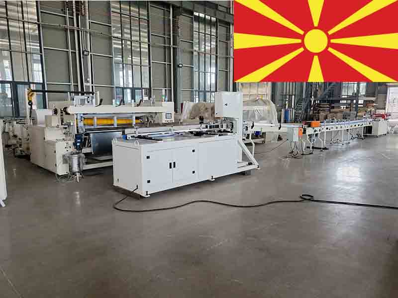 Good price small bathroom toilet tissue paper machine production line in North Macedonia