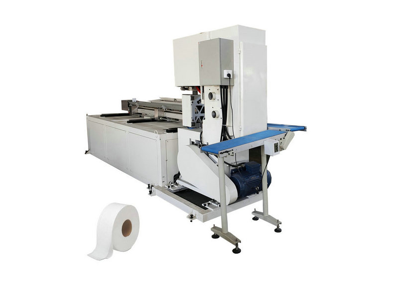 230mm diameter JRT jumbo roll paper band saw cutting machine