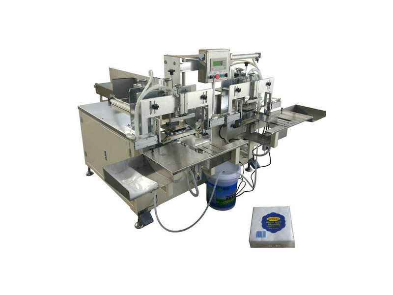 Double head serviette tissue paper packing machine