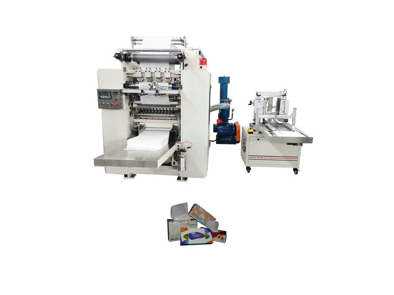 Automatic counting V type facial tissue paper hand towel folding machine