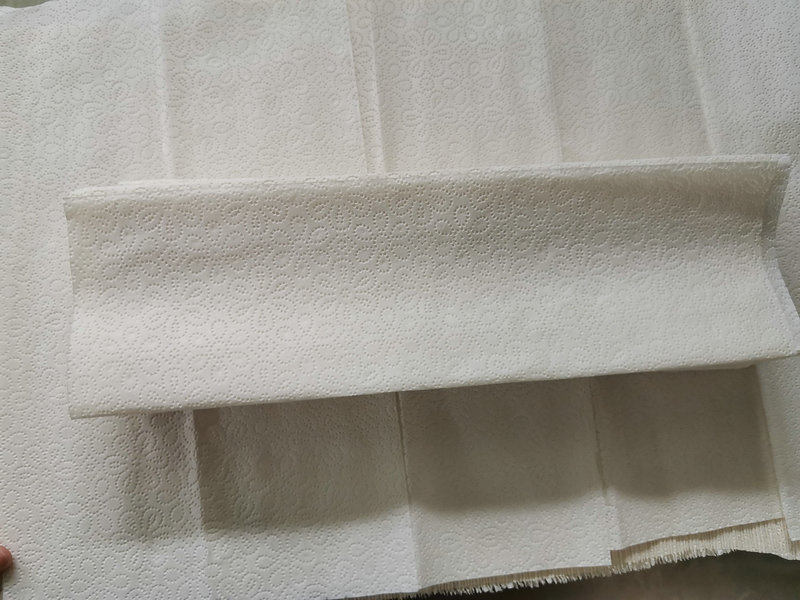 V fold hand towel making machine