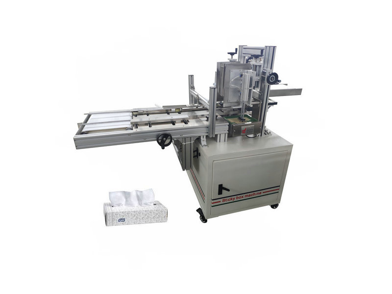 Easy operation face tissue paper box sealing machine