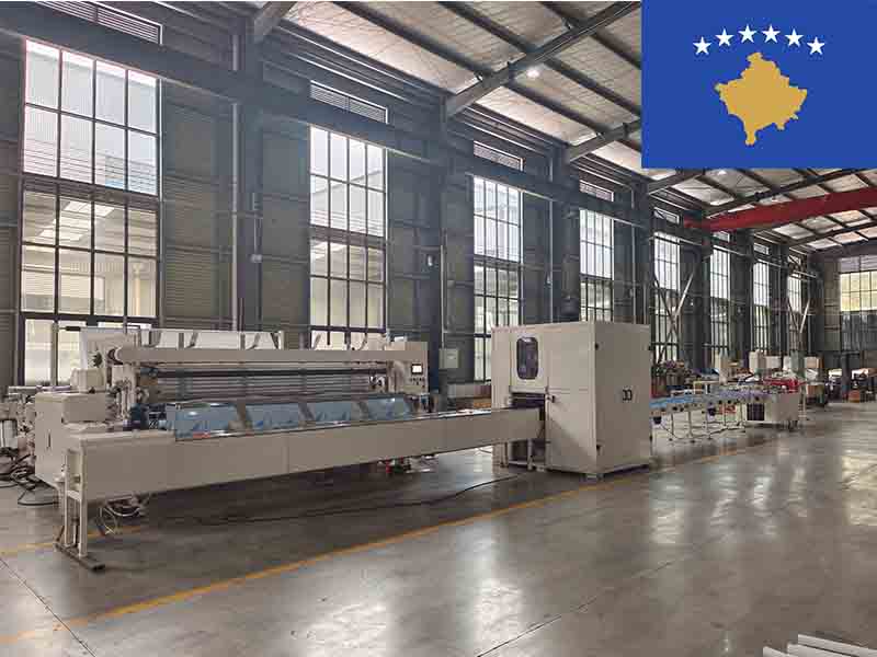 Chinese manufacturing household toilet paper production line machine in Kosovo