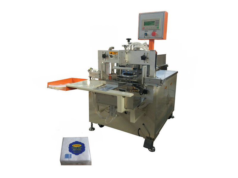 China factory tissue paper napkin plastic bag packing machine