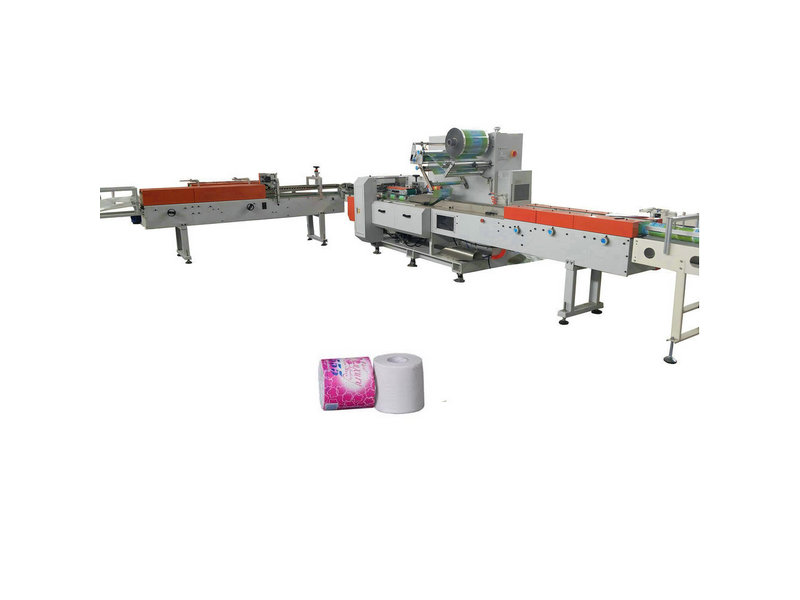 Fully automatic bathroom toilet paper single roll packaging machine