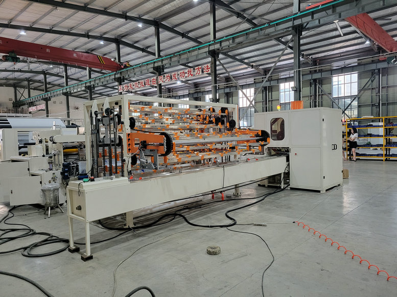 toilet paper log saw cutting machine