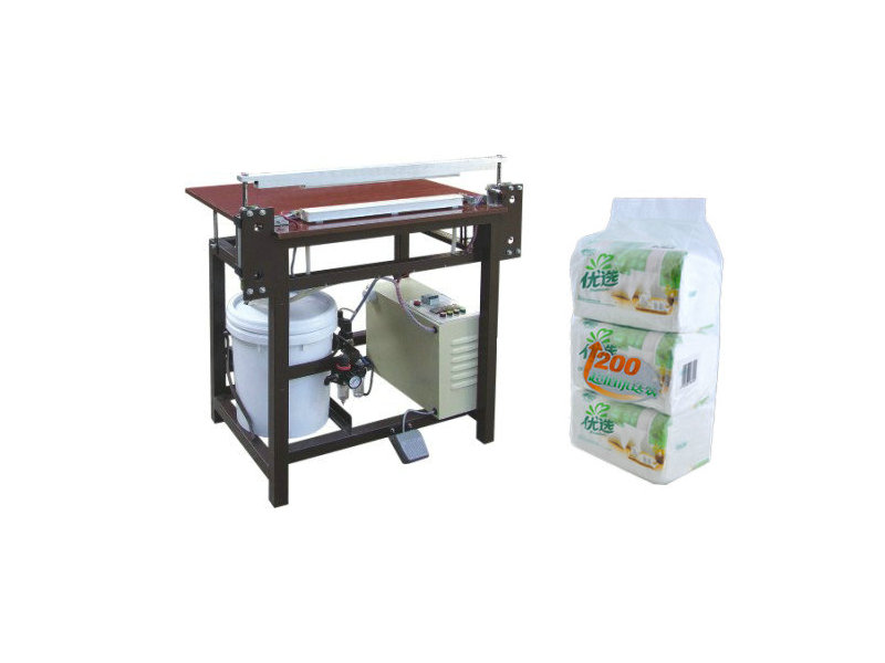 Facial tissue paper semi automatic manual packing machine