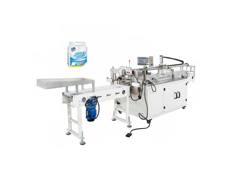 China semi auto kitchen paper towel multi roll packing machine