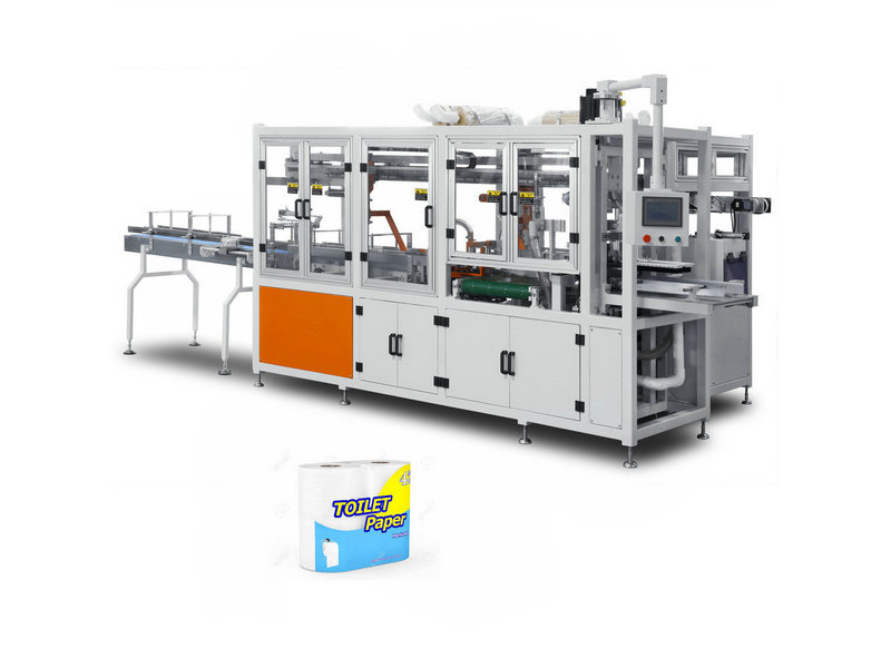 Fully automatic bathroom toilet tissue multi roll packaging machine