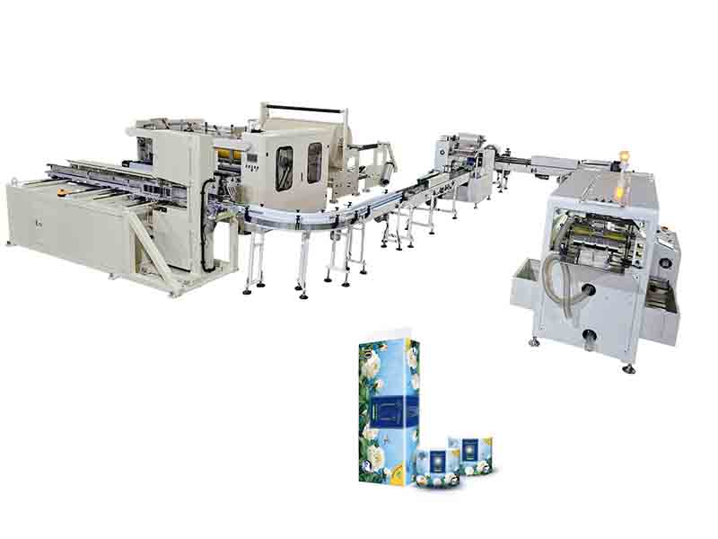 Fully automatic 10 rolls bundle packing small toilet paper machine production line