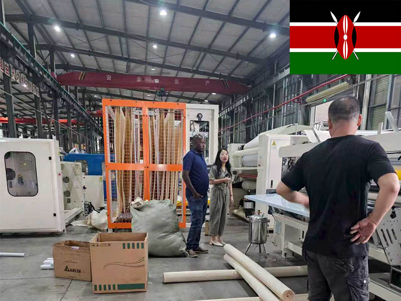 Kenya Small Toilet Paper Roll Making Machine Production Line Manufacturer