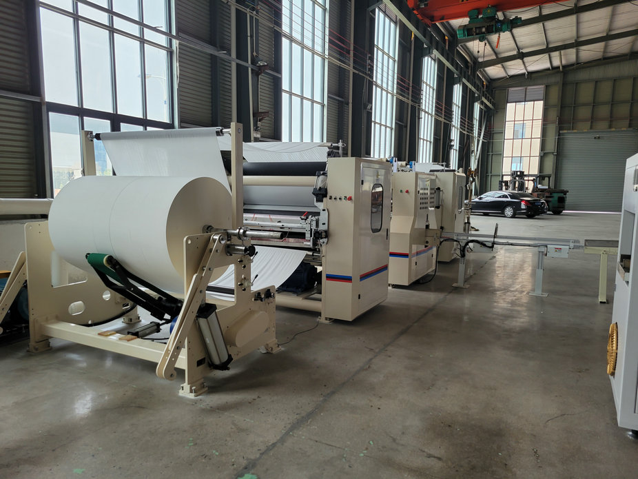 lamination facial tissue folding machine