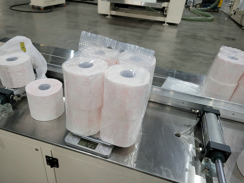 small toilet paper roll machine