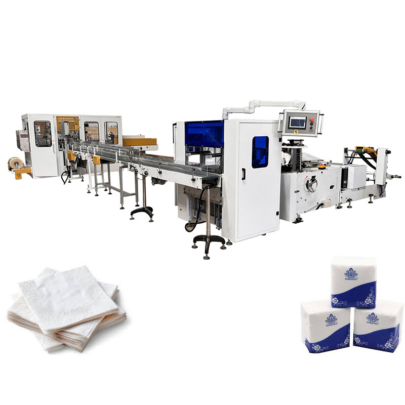 Línea de producción de máquina de papel tisú para servilletas sin necesidad de tocar la mano