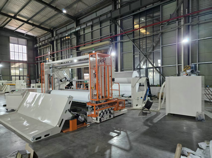 jumbo roll paper rewinding machine