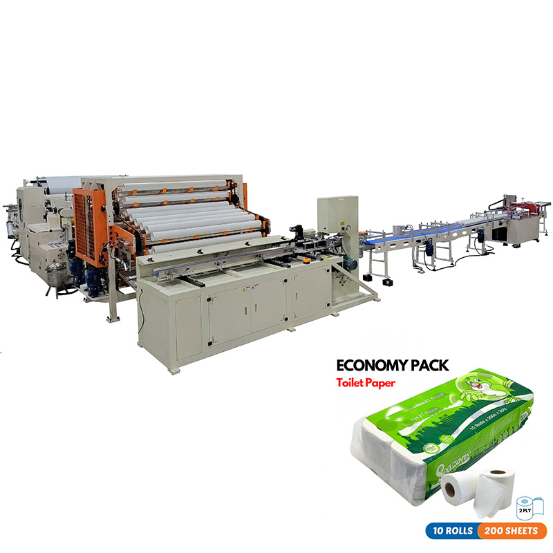 Buena calidad Línea de producción de máquina para fabricar rollos de papel higiénico de laminación