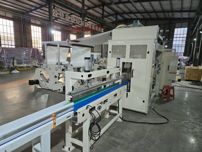 automatic facial tissue folding machine
