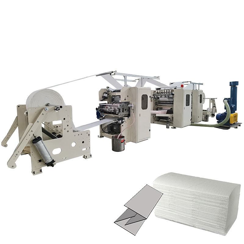La más nueva máquina plegadora de papel para toallas de mano con laminación en V y pegamento